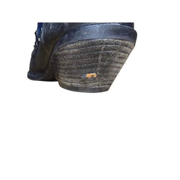 VINCE CAMUTO Madalissa Booties Gray Blue Studded Leather Ankle Boots 10 B - Picture 7 of 8